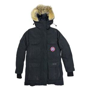 CANADA GOOSE EXPEDITION Duck Down Winter Puffer Parka Fur Coat Womens Small